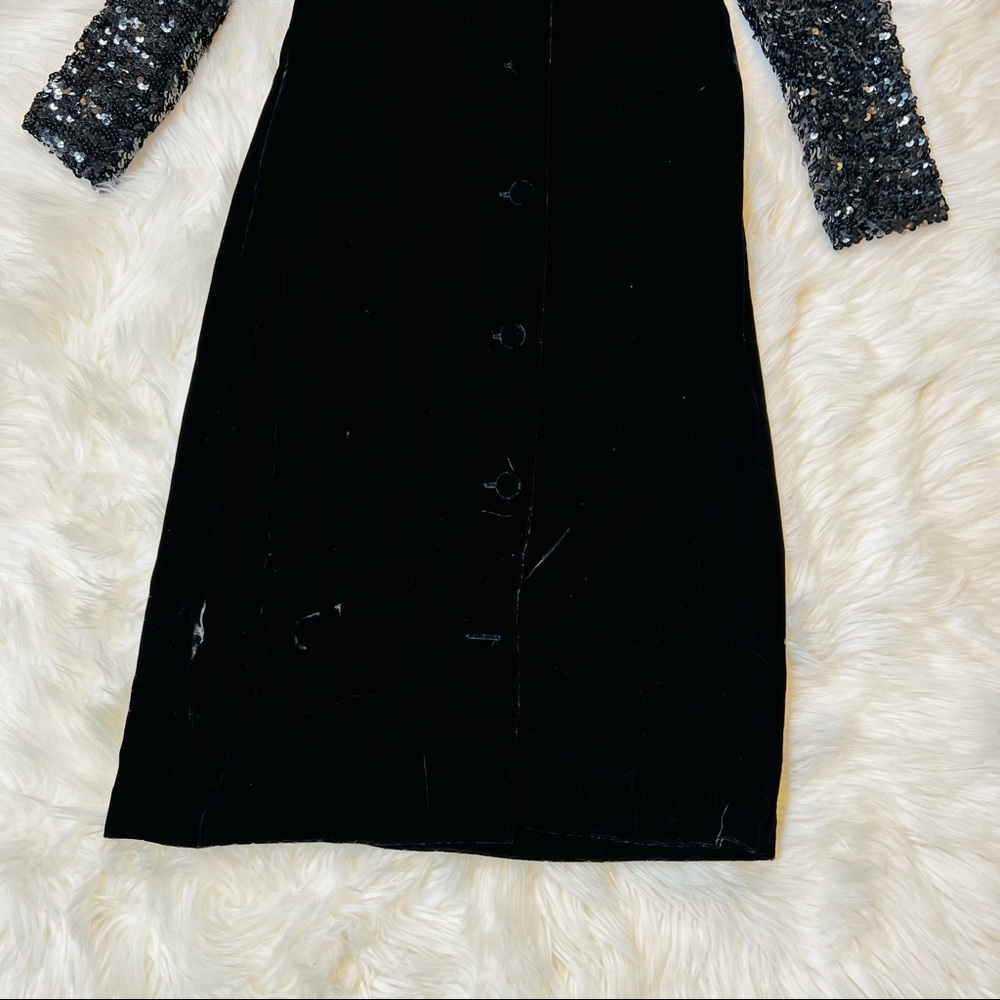 Vintage Jo Ed Sophisticates Union Made Black Dress - Picture 5 of 14